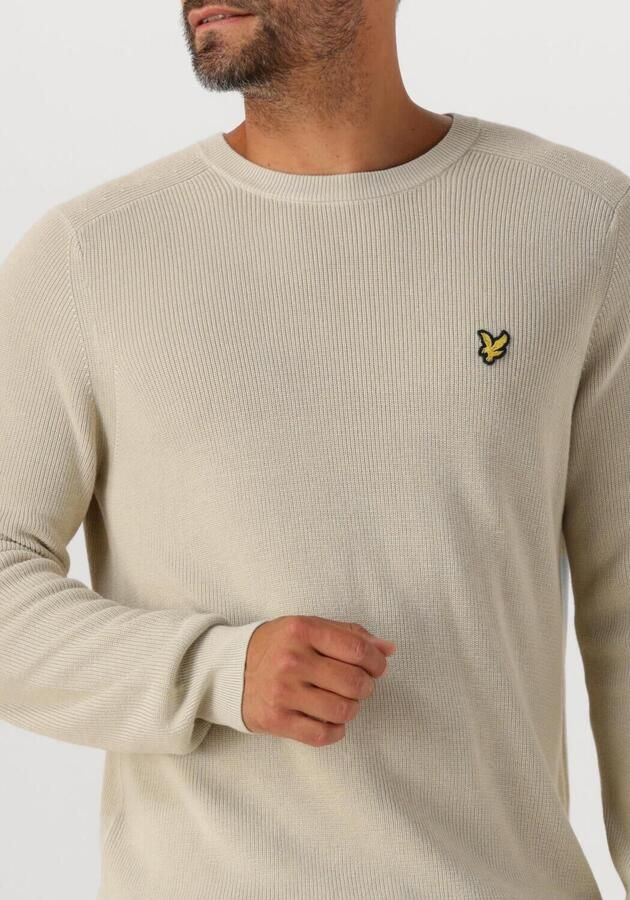LYLE & SCOTT Heren Truien & Vesten Engineered Rib Crew Neck Beige - Foto 2
