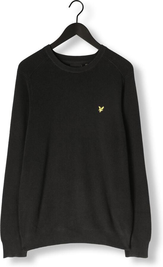 LYLE & SCOTT Heren Truien & Vesten Engineered Rib Crew Neck Zwart - Foto 3