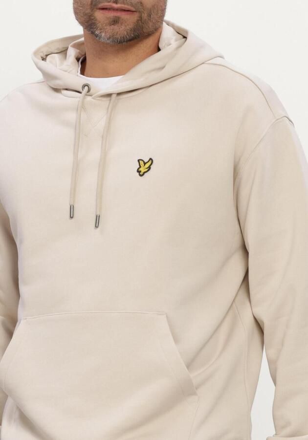 LYLE & SCOTT Heren Truien & Vesten Heavyweight Loopback Pullover Hoodie Beige - Foto 4