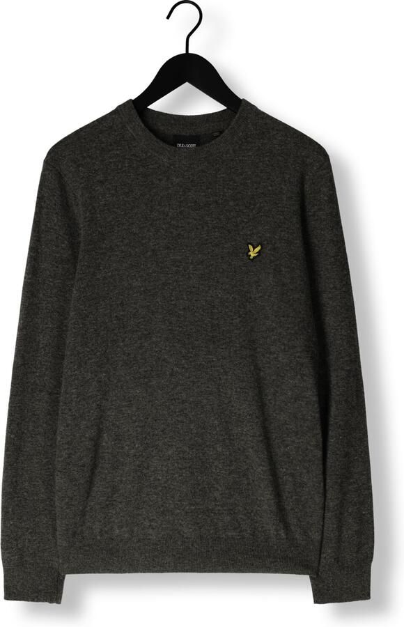 LYLE & SCOTT Heren Truien & Vesten Lambswool Blend Crew Neck Jumper Donkergrijs - Foto 3