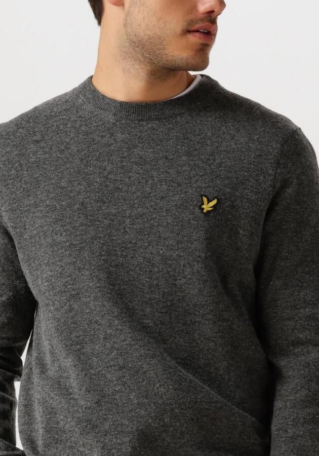 LYLE & SCOTT Heren Truien & Vesten Lambswool Blend Crew Neck Jumper Donkergrijs - Foto 2