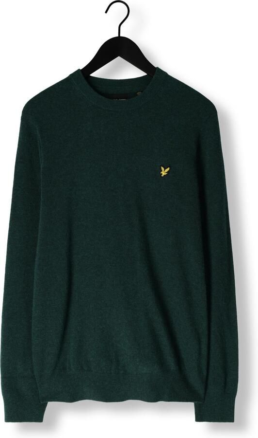 LYLE & SCOTT Heren Truien & Vesten Lambswool Blend Crew Neck Jumper Groen - Foto 3