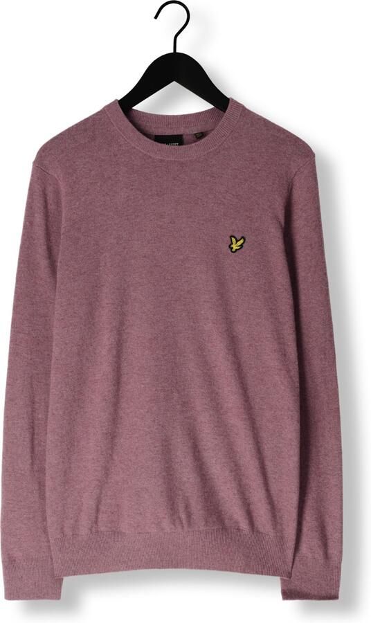 LYLE & SCOTT Heren Truien & Vesten Lambswool Blend Crew Neck Jumper Paars - Foto 3