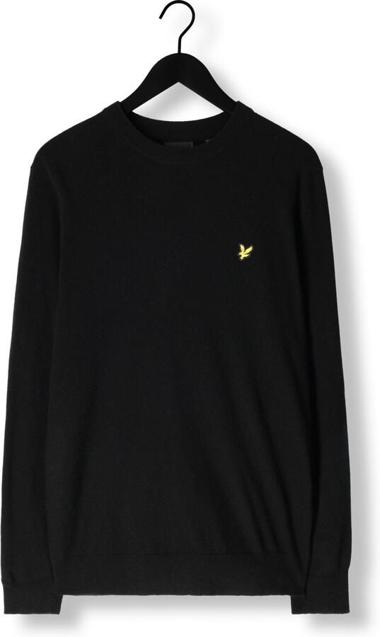 LYLE & SCOTT Heren Truien & Vesten Lambswool Blend Crew Neck Jumper Zwart - Foto 3