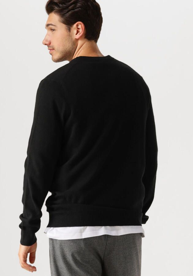 LYLE & SCOTT Heren Truien & Vesten Lambswool Blend Crew Neck Jumper Zwart