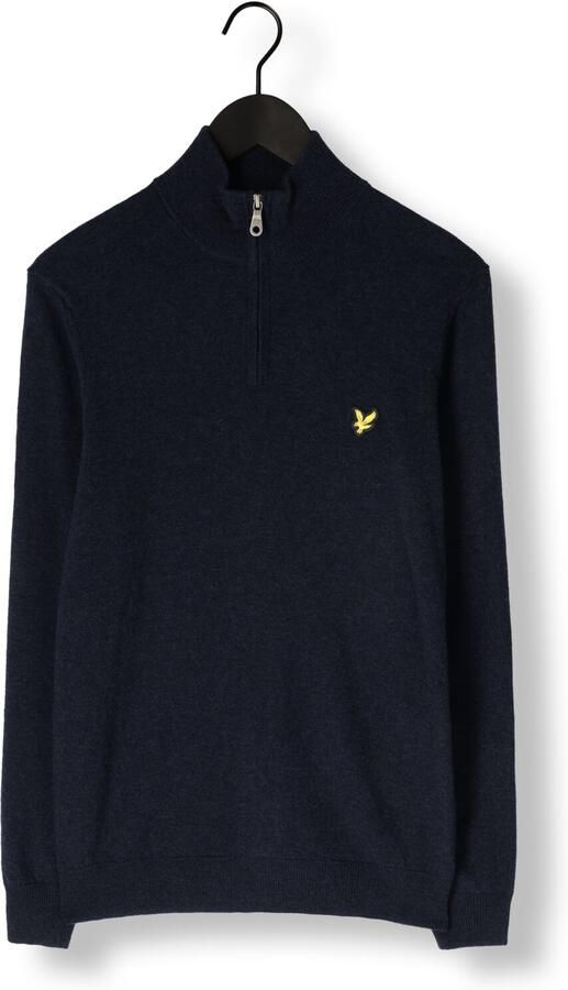 LYLE & SCOTT Heren Truien & Vesten Lambswool Blend Quarter Zip Jumper Donkerblauw - Foto 3