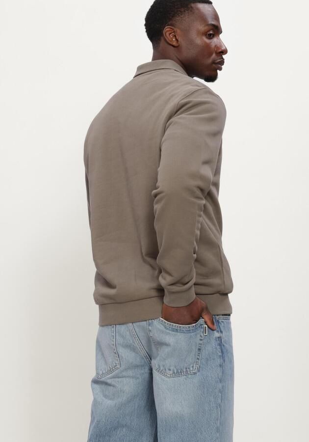 Lyle & Scott Sweater Lyle & Scott ML2022V LOOPBACK QUARTER ZIP SWEAT-X569 KHAKI ASH - Foto 3
