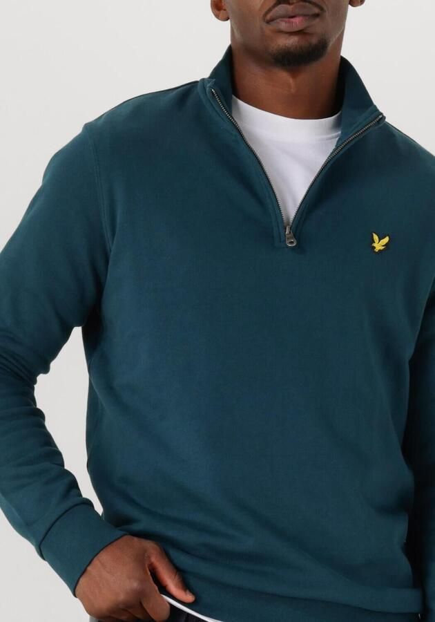 LYLE & SCOTT Heren Truien & Vesten Loopback Quarter Zip Sweat Petrol - Foto 2