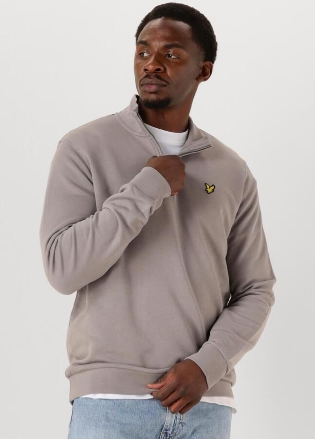 LYLE & SCOTT Heren Truien & Vesten Loopback Quarter Zip Sweat Taupe - Foto 4