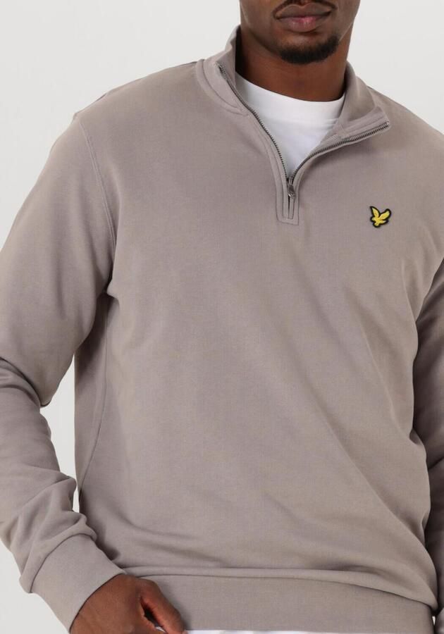 LYLE & SCOTT Heren Truien & Vesten Loopback Quarter Zip Sweat Taupe - Foto 2
