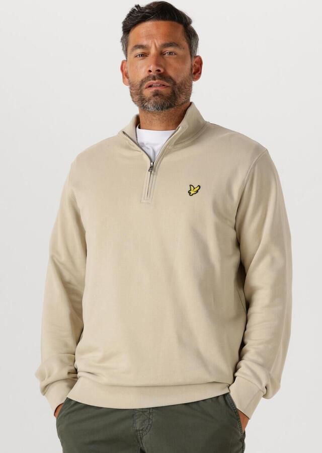 LYLE & SCOTT Heren Truien & Vesten Loopback Quarter Zip Sweat Zand - Foto 4