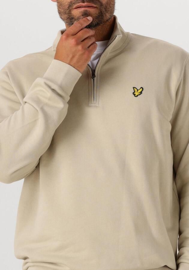 LYLE & SCOTT Heren Truien & Vesten Loopback Quarter Zip Sweat Zand
