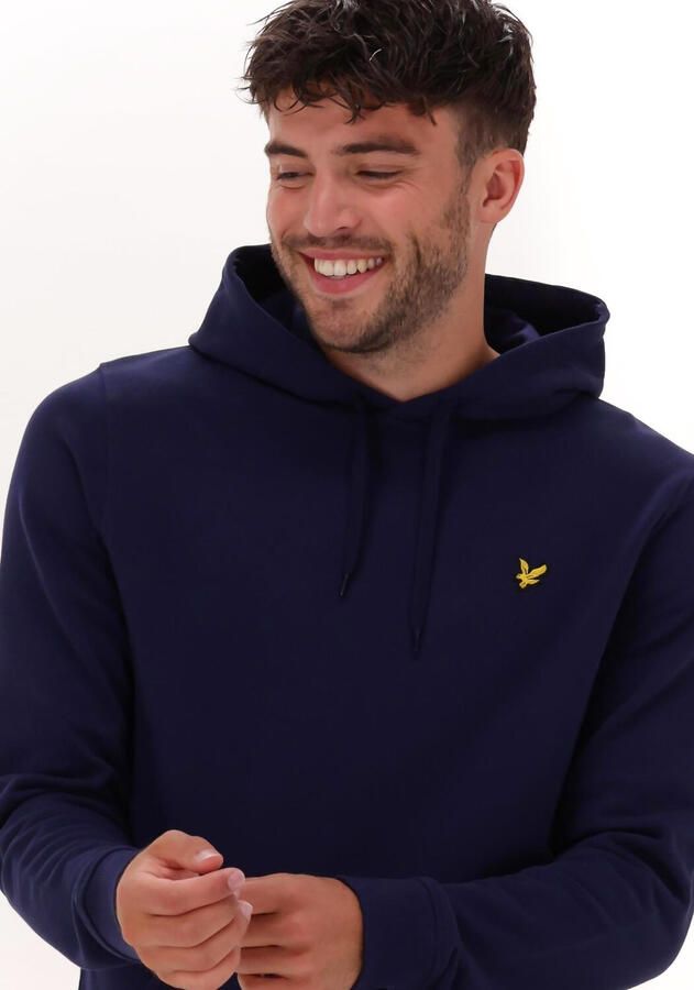 Lyle & Scott Klassieke Navy Hoodie met Kangaroo Zak Blue Heren - Foto 2