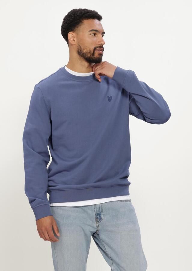 LYLE & SCOTT Heren Truien & Vesten Superfine Crew Neck Sweatshirt Blauw