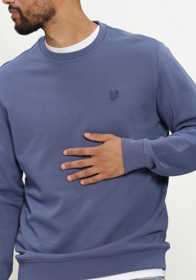 LYLE & SCOTT Heren Truien & Vesten Superfine Crew Neck Sweatshirt Blauw - Foto 3