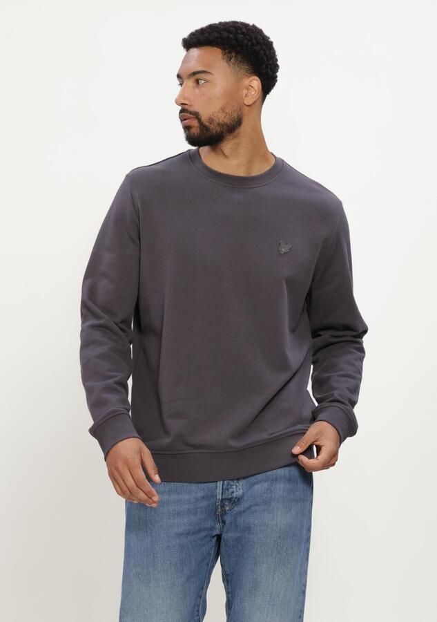 LYLE & SCOTT Heren Truien & Vesten Superfine Crew Neck Sweatshirt Donkergrijs