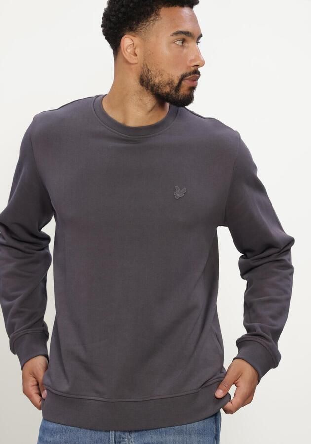 LYLE & SCOTT Heren Truien & Vesten Superfine Crew Neck Sweatshirt Donkergrijs - Foto 3