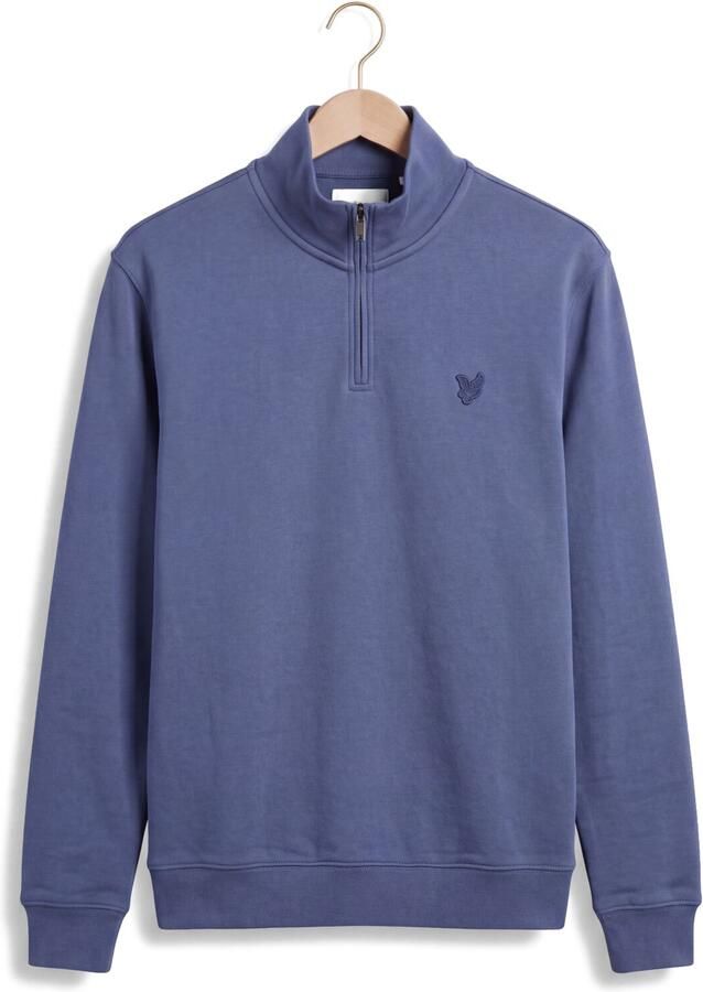 LYLE & SCOTT Heren Truien & Vesten Superfine Quarter Zip Sweatshirt Blauw - Foto 2