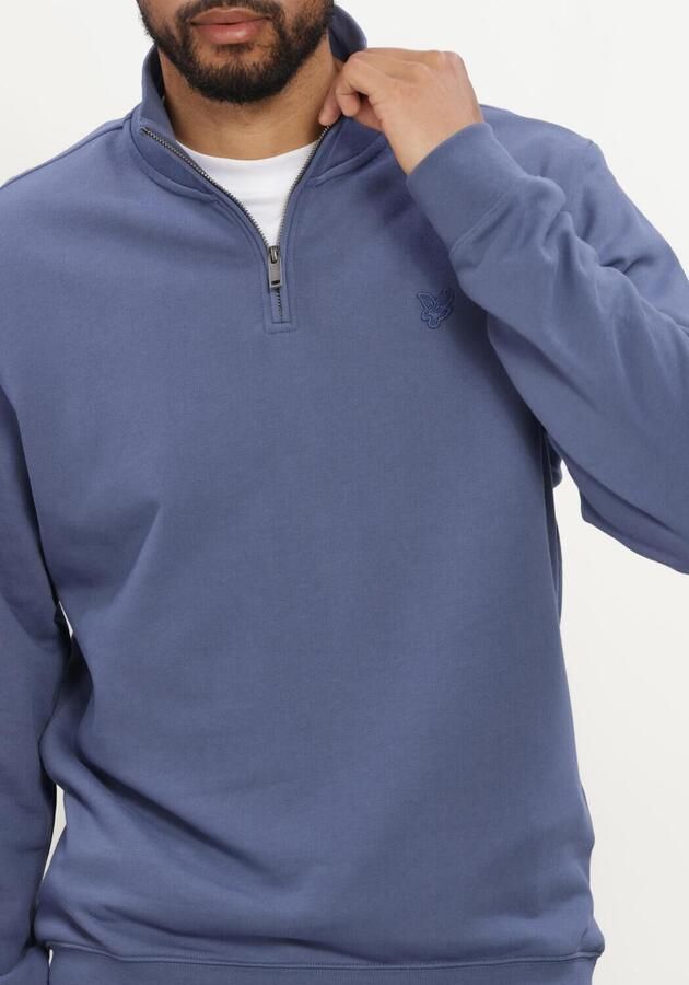 LYLE & SCOTT Heren Truien & Vesten Superfine Quarter Zip Sweatshirt Blauw - Foto 4