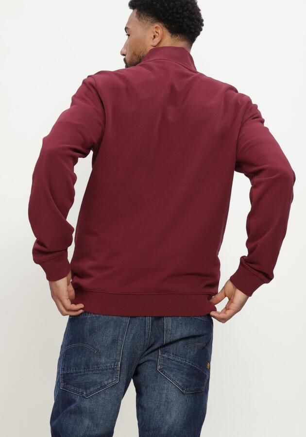 LYLE & SCOTT Heren Truien & Vesten Superfine Quarter Zip Sweatshirt Bordeaux - Foto 3
