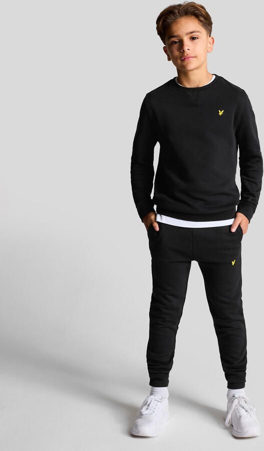 Lyle & Scott slim fit joggingbroek MLB2006V zwart Jongens Katoen Effen 170 176 - Foto 3