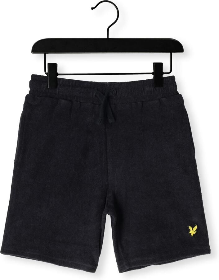 Lyle & Scott sweatshort MLB2012V donkerblauw Effen 128 134