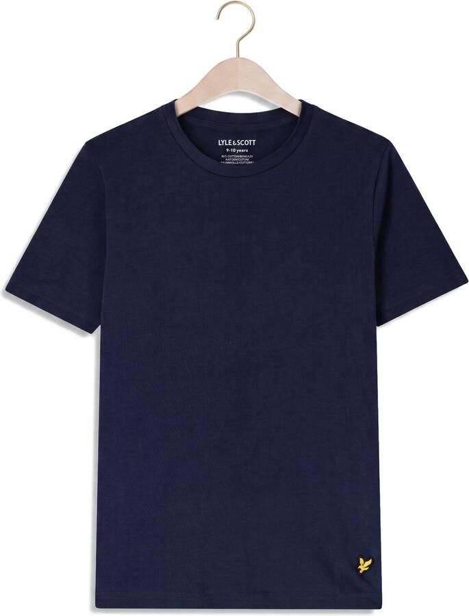 LYLE & SCOTT Jongens Ondergoed & Nachtkleding Loungewear 3 Pack T-shirts Donkerblauw - Foto 2