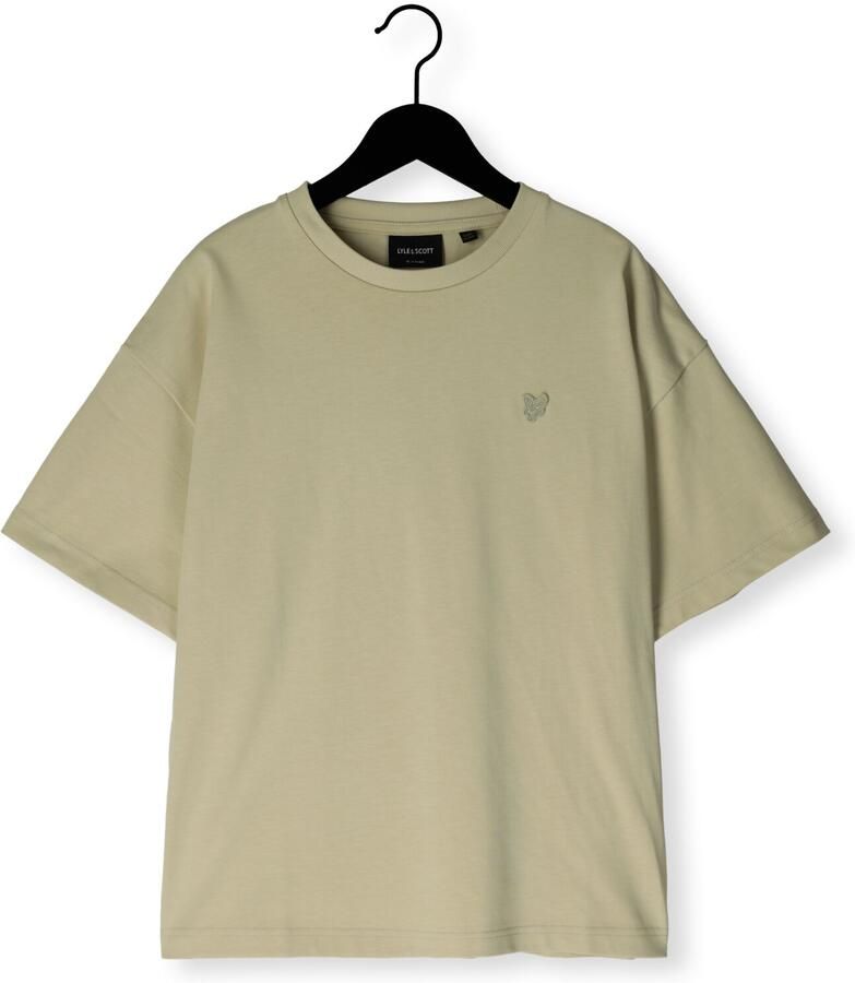 LYLE & SCOTT Jongens Polo's & T-shirts Heavy Weight Relaxed T-shirt Beige