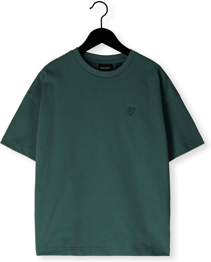 LYLE & SCOTT Polo's & T-shirts Heavy Weight Relaxed T-shirt Donkergroen
