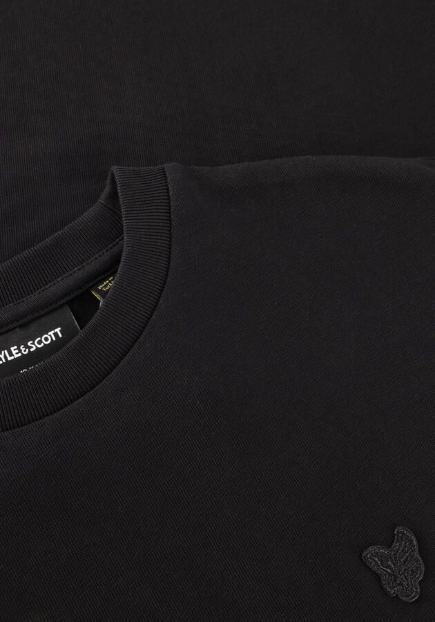 LYLE & SCOTT Jongens Polo's & T-shirts Heavy Weight Relaxed T-shirt Zwart