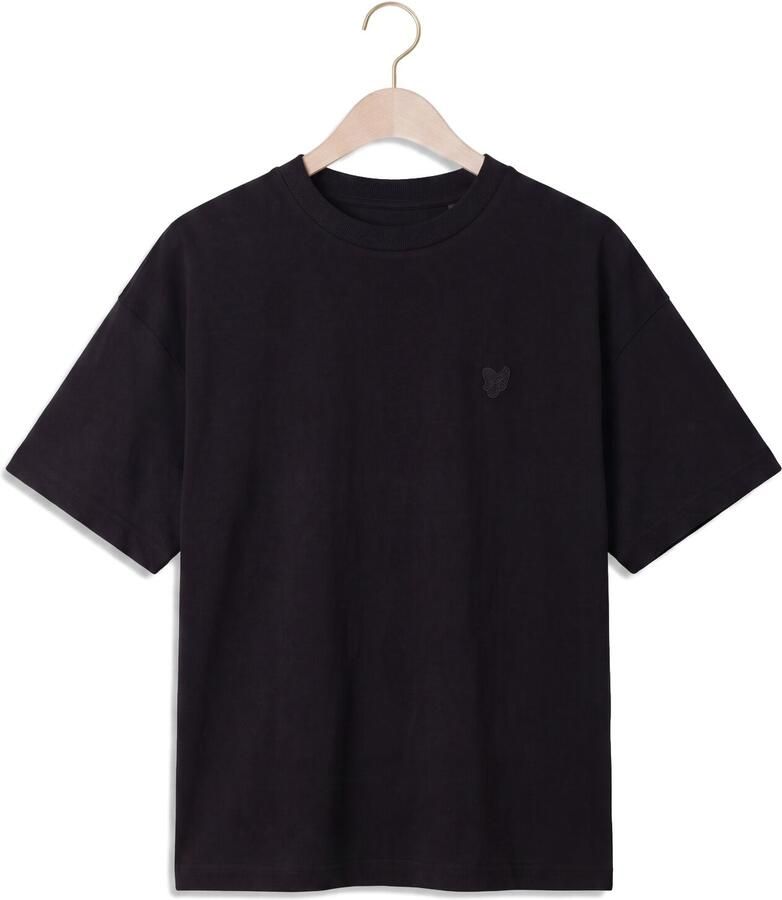 LYLE & SCOTT Jongens Polo's & T-shirts Heavy Weight Relaxed T-shirt Zwart - Foto 2