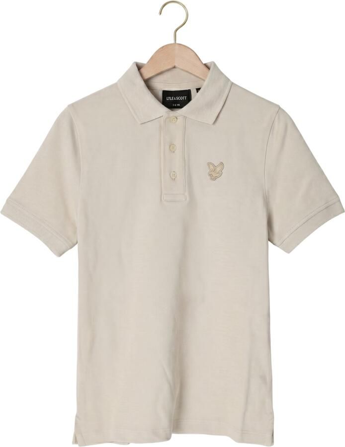LYLE & SCOTT Jongens Polo's & T-shirts Linen Blend Polo Shirt Creme