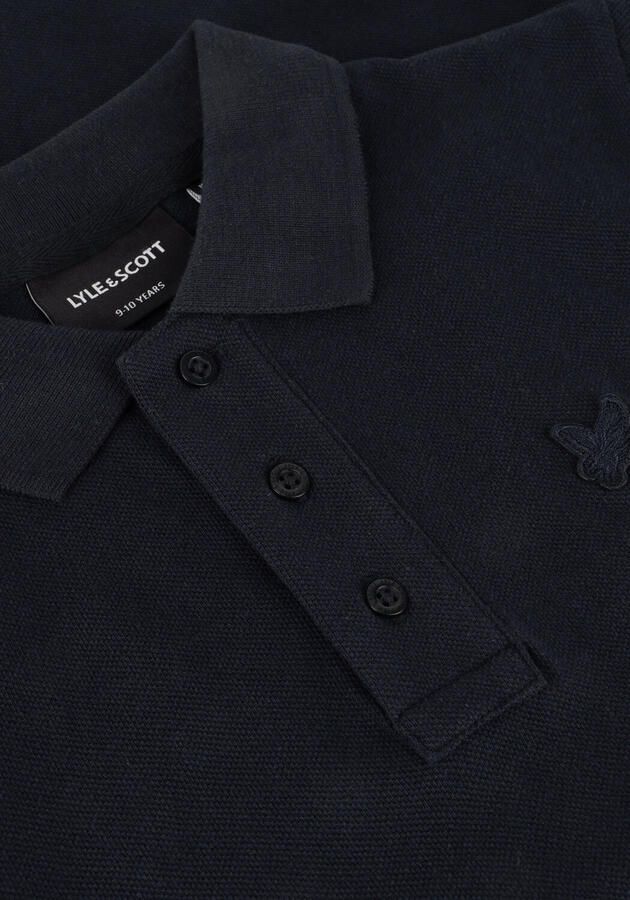 LYLE & SCOTT Jongens Polo's & T-shirts Linen Polo Shirt Donkerblauw - Foto 2
