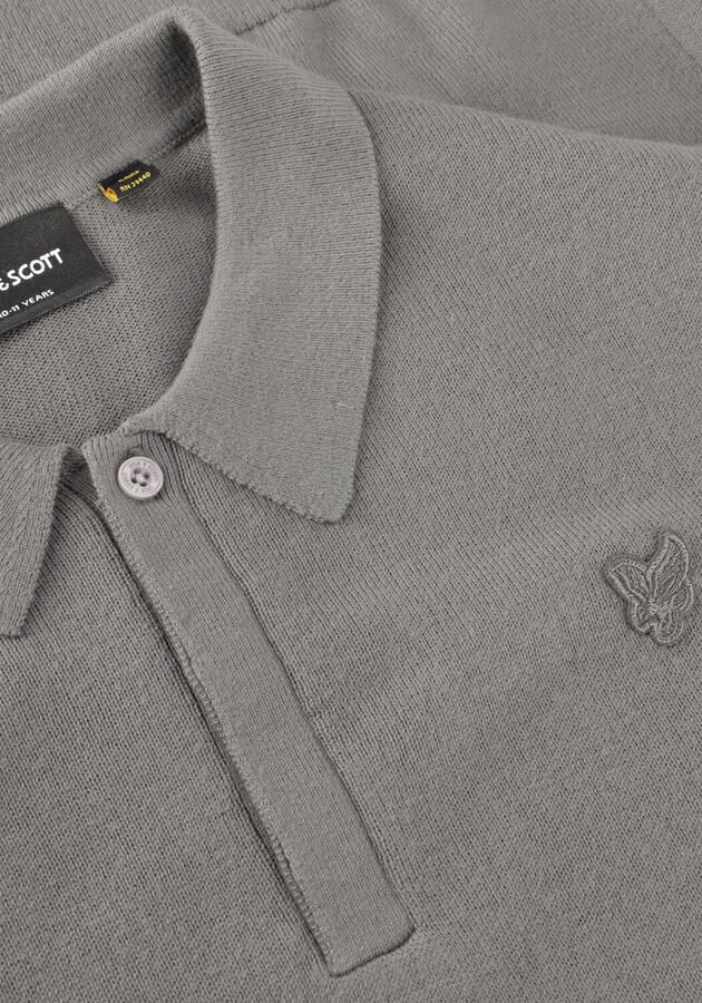 LYLE & SCOTT Jongens Polo's & T-shirts Ls Knitted Polo Shirt Grijs