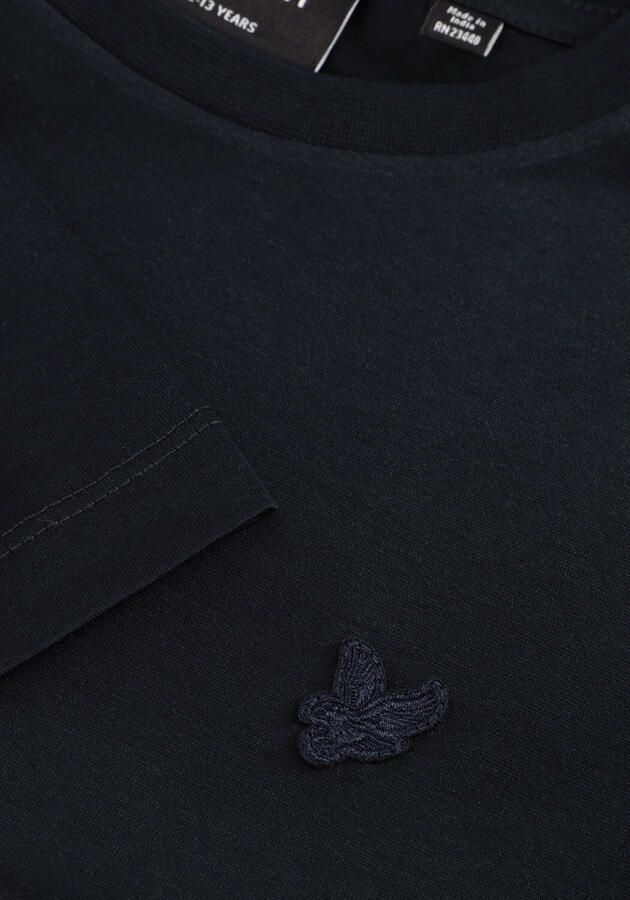 LYLE & SCOTT Jongens Polo's & T-shirts Mercerised Tonal T-shirt Donkerblauw