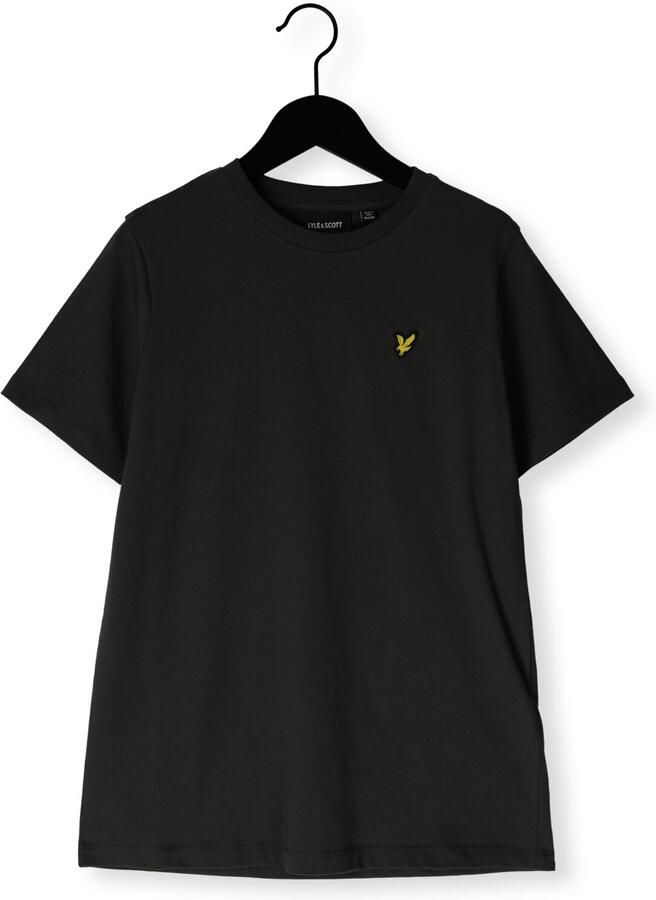 Lyle & Scott T-shirt TSB2000V donkergrijs Jongens Katoen Ronde hals Effen 122 128