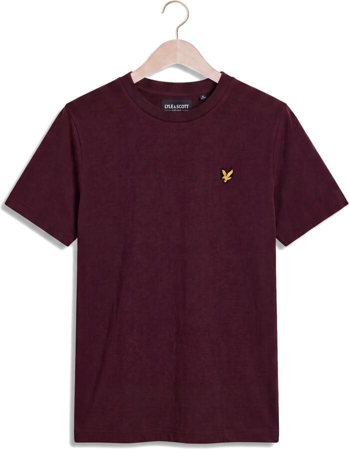 LYLE & SCOTT Jongens Polo's & T-shirts Plain T-shirt Bordeaux
