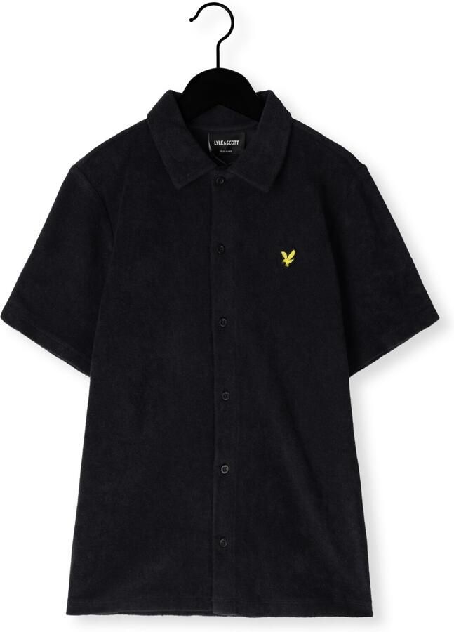 LYLE & SCOTT Polo's & T-shirts Ss Towelling Shirt Zwart