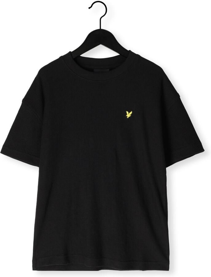 LYLE & SCOTT Jongens Polo's & T-shirts Waffle T-shirt Zwart