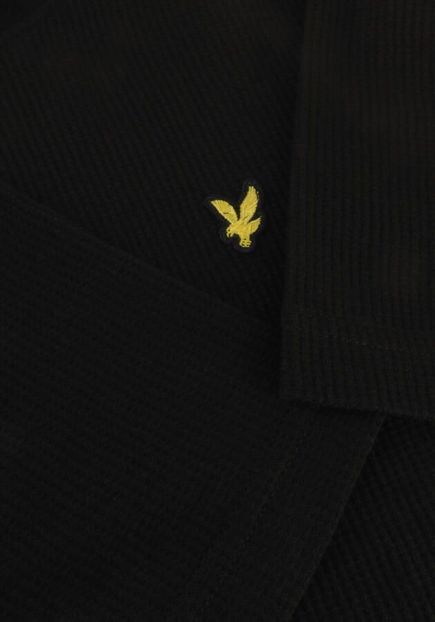LYLE & SCOTT Jongens Polo's & T-shirts Waffle T-shirt Zwart - Foto 2