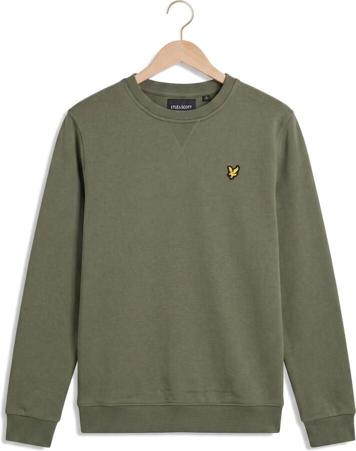LYLE & SCOTT Jongens Truien & Vesten Brush Back Crew Neck Sweatshirt Khaki