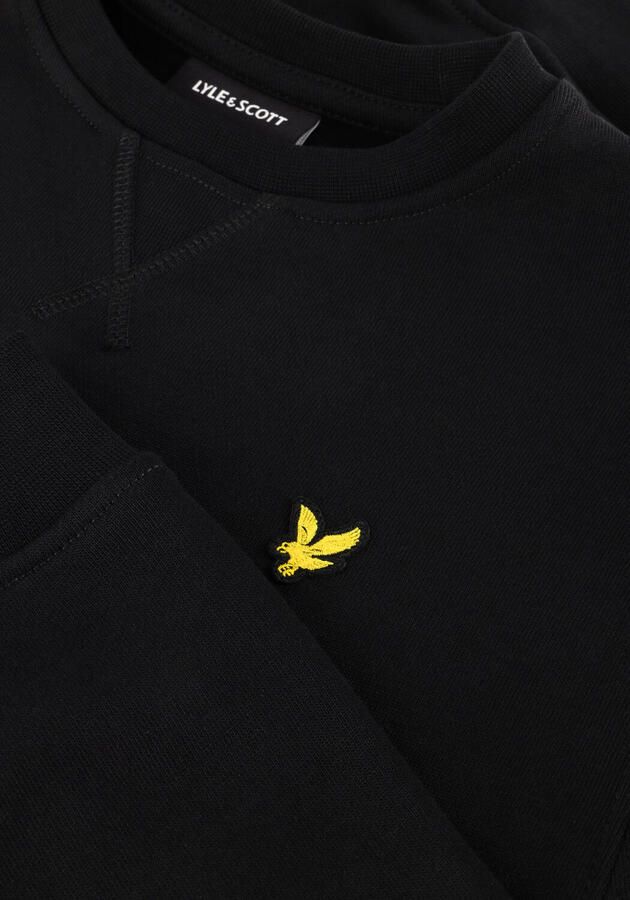 LYLE & SCOTT Jongens Truien & Vesten Brush Back Crew Neck Sweatshirt Zwart