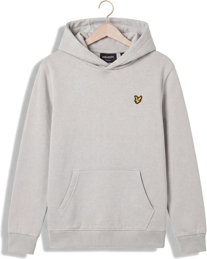 LYLE & SCOTT Jongens Truien & Vesten Brush Back Pullover Hoodie Lichtgrijs