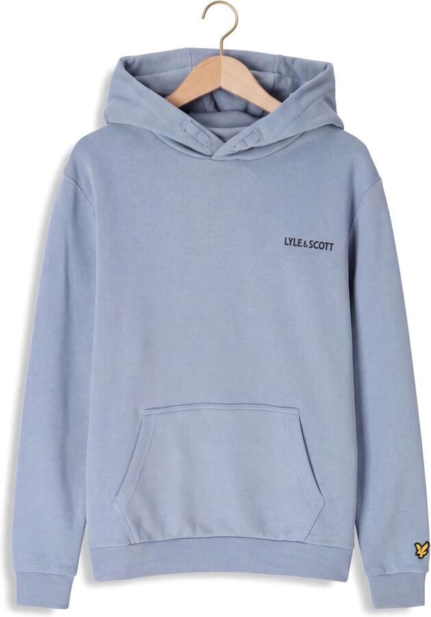 LYLE & SCOTT Jongens Truien & Vesten Logo Print Hoodie Lichtblauw