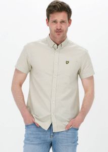 Lyle & Scott Olijf Casual Overhemd Ss Oxford Shirt