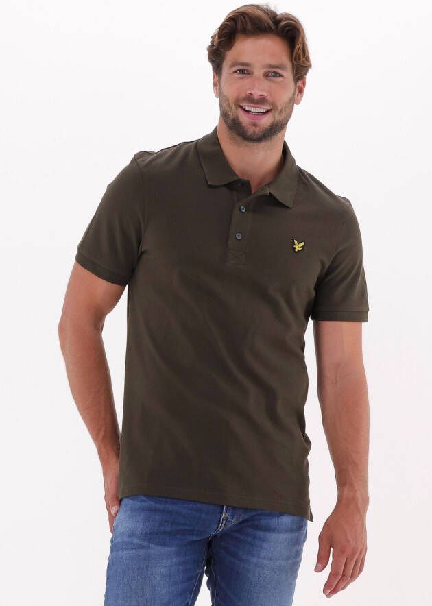 LYLE & SCOTT Heren Polo's & T-shirts Plain Polo Shirt Olijf