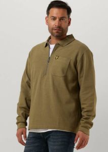 Lyle & Scott Olijf Sweater Crest Textured Quarter Zip