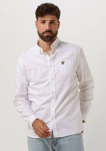 Lyle & Scott Witte Casual Overhemd Regular Fit Light Weight Oxford Shirt