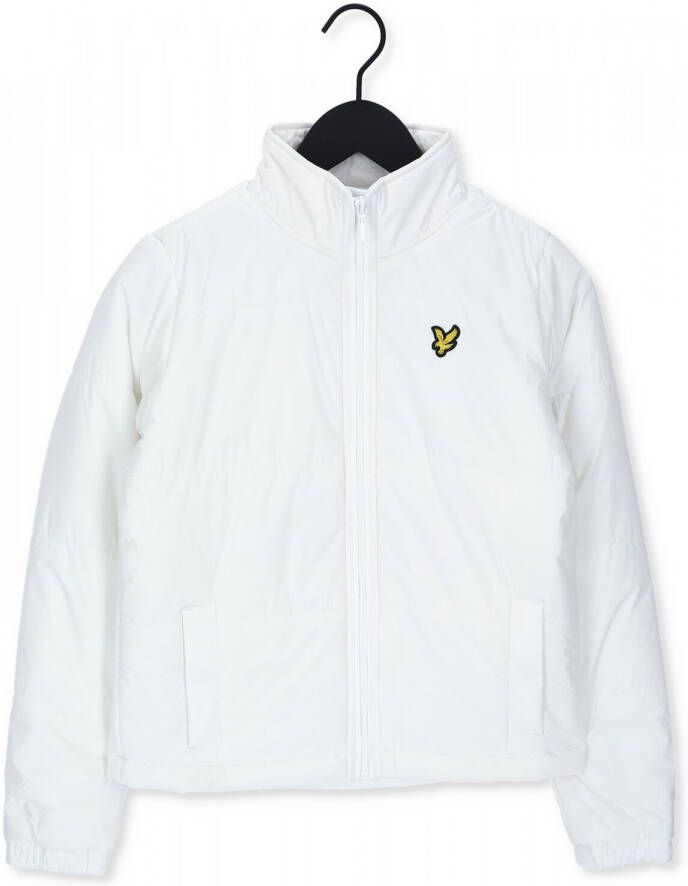 Lyle & Scott Witte Gewatteerde Jas Lightweight Puffer Jacket