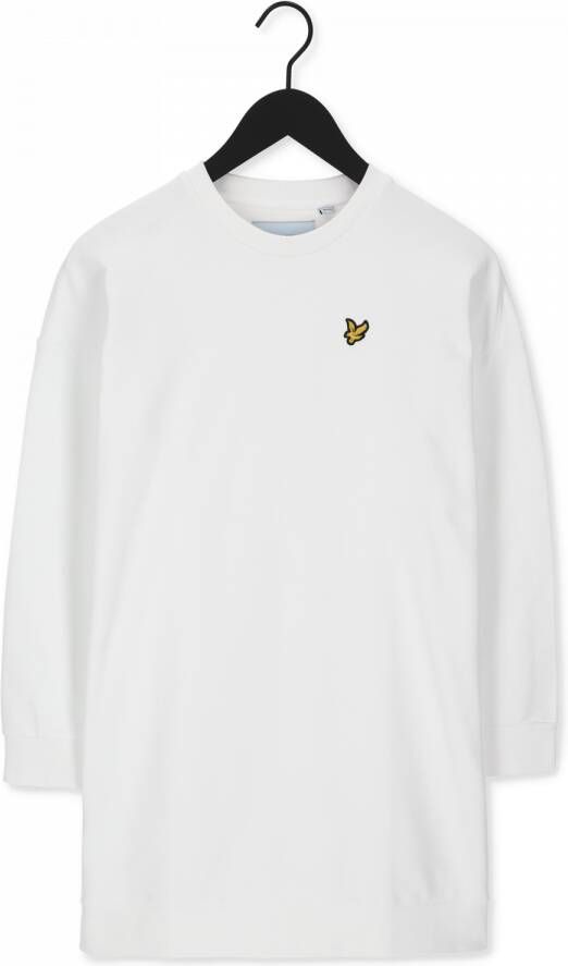 Lyle & Scott Witte Mini Jurk Sweattshirt Dress - Foto 1